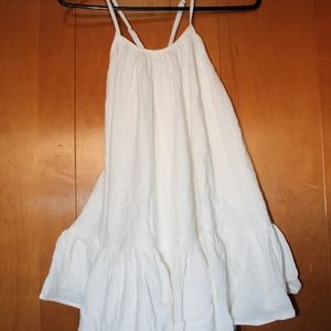 White spaghetti strap dress